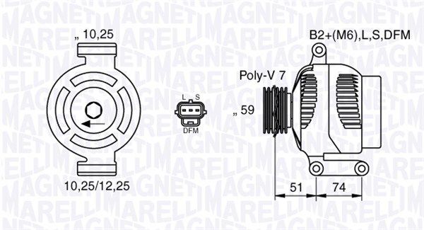 MAGNETI MARELLI Laturi 063533251000